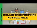 Dollar Tree No Spoil Prepper Pantry Milk...Milk For Food Storage Stockpile