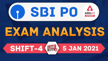 SBI PO 2020 Prelims Exam Analysis Shift 4 January 5th | SBI PO Asked Questions 2021