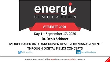 Dr. Denis Schiozer / University of Campinas - Reservoir Management through Digital Fields Concepts