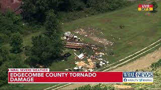Sky 5 surveys damage day after EF3 tornado