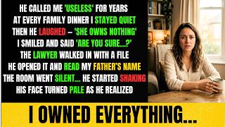 “He Called Me ‘Useless’ For Years… Until He Discovered What My Father Secretly Left Me”
