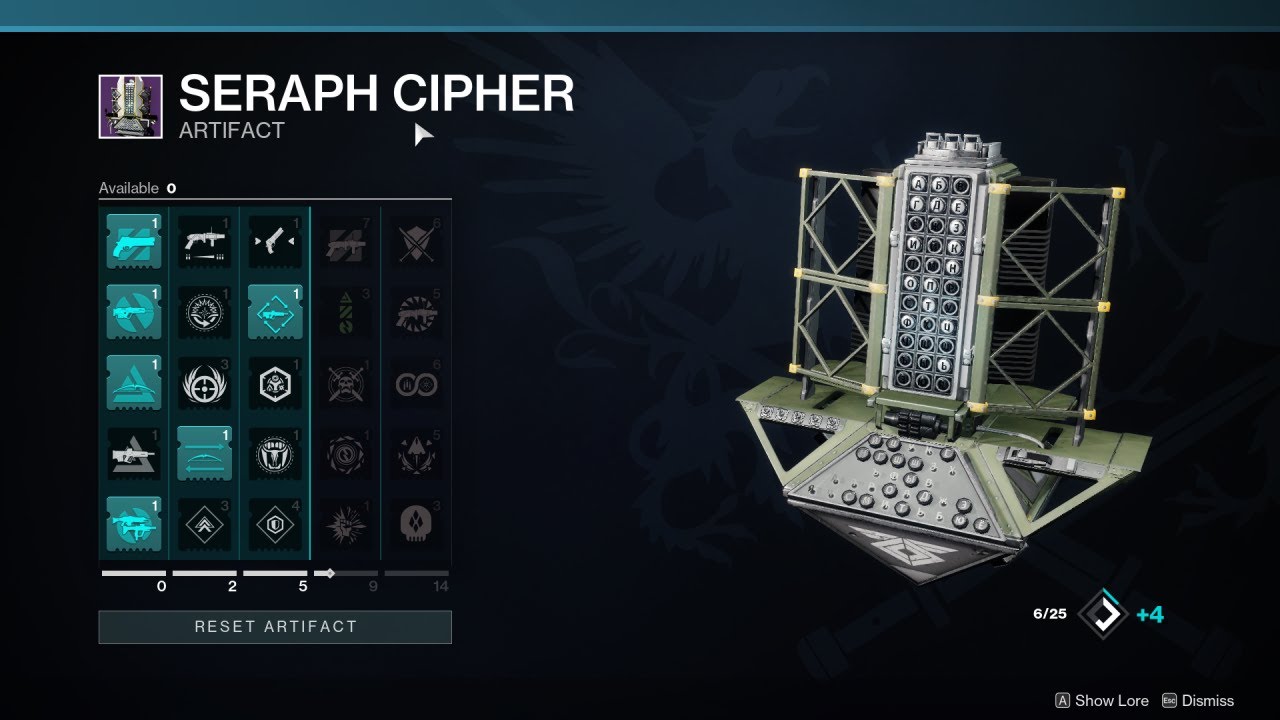 HOW TO GET SERAPH CIPHER (ARTIFACT) - DESTINY 2