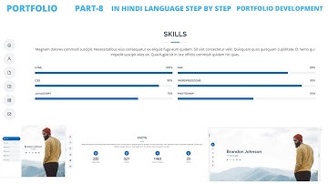 p-8 Responsive Portfolio Development In Hindi HTML |  CSS |  Bootstrap @Justforcode