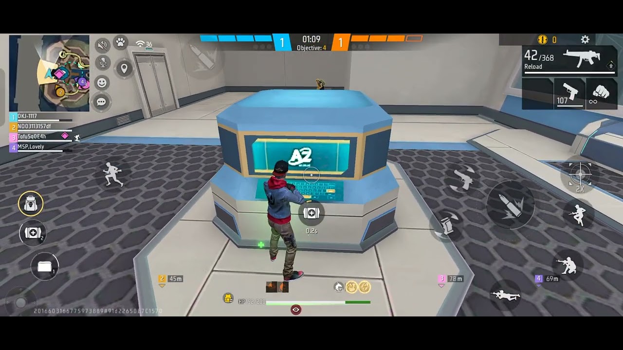 1 V 4 CLUTCH FREE FIRE MAX | ZERO TO HERO CHALLENGE | DKJ1117 |