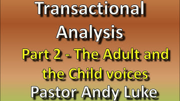Transactional Analysis - 2