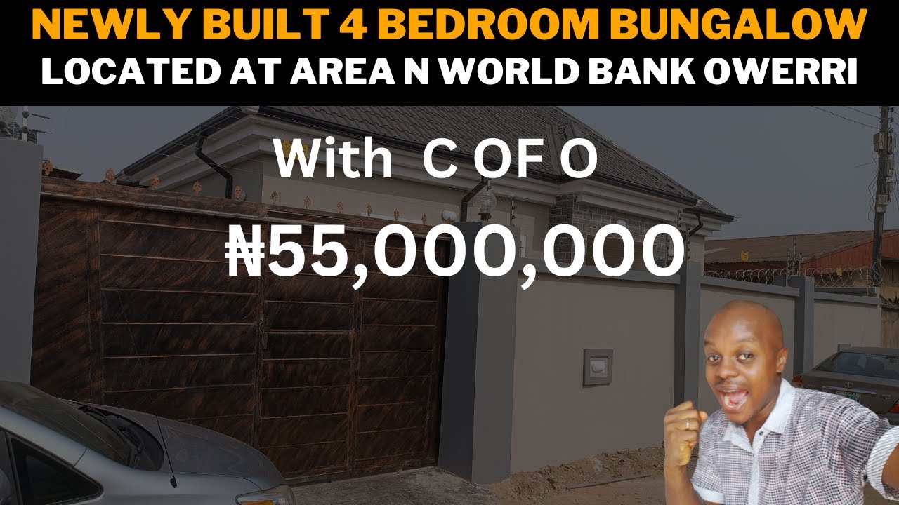 ₦55M (72K) Newly built 4 bedroom bungalow at Area N World Bank,Owerri