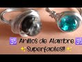🕉️ Tutorial ✨ anillos con alambre 🕉️✨ Superfaciles ✨ #abalorios #bisuteria #anillos #alambrismo