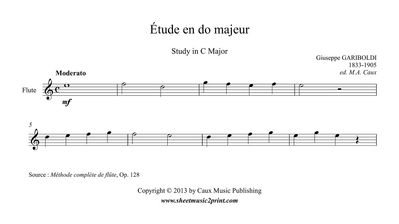 Gariboldi 3 Studies Op. 128 for Flute Grade 0 YouTube