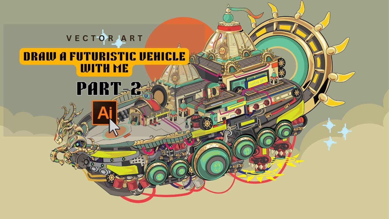 How to Design a Futuristic Vehicle-Vector Art in Adobe Illustrator  