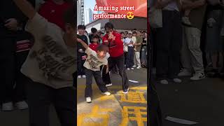 Boom 💥 street performance😍 #performence #streetdance #streetperformance #dance #viral