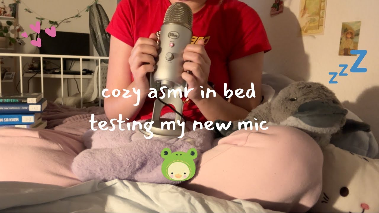 ⭐️ ASMR ⭐️ testing the blue yeti mic for the first time 🎧  yapping about my thesis & book sounds 🩷