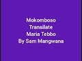 Maria Tebbo Tebola By Sam Mangwana Lyrics By Mokomboso
