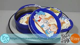 Tinned Set of 6 Tetley Tea Tin on Cork Coasters