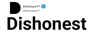 Dishonest Synonyms | Thesaurus | Similar Words 