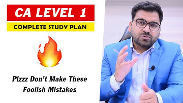 CA Level 1 Complete Study Plan | Must do things by PRC Students : Professional