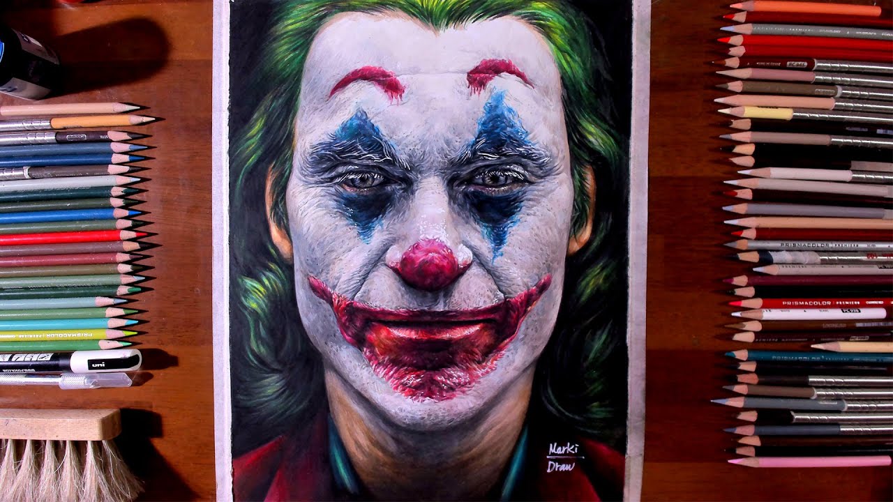 JOKER DRAWING using Colored Pencils and Markers by xnicoley on DeviantArt