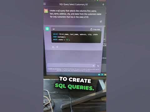 Can you use AI to create SQL queries? #ai #howto #openai - YouTube