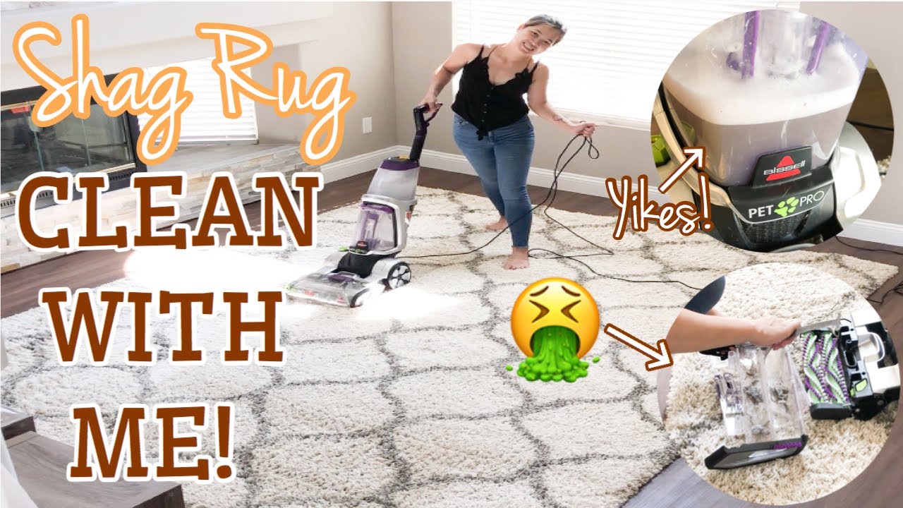 CLEAN WITH ME 2020 SHAG RUG CLEANING ROUTINE HOW TO CLEAN YOUR SHAG