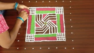 Beautiful Padi kolam//latest festival rangoli//margali kolam//muggulu//