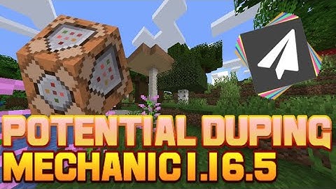 Minecraft 1.16.5 Potential Duping Mechanic