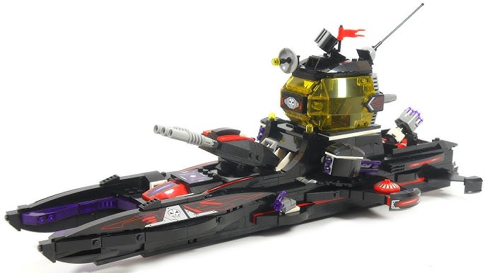 Lego China Enlighten 2719 The High Tech Era Black Shark Pirate Ship - MengBrick Build -