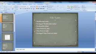 Tableau File Types,Data Types and Data Roles