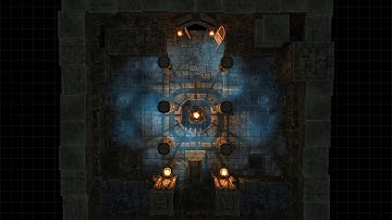 D&D Animated Encounter Battle Map - Dungeon Tomb