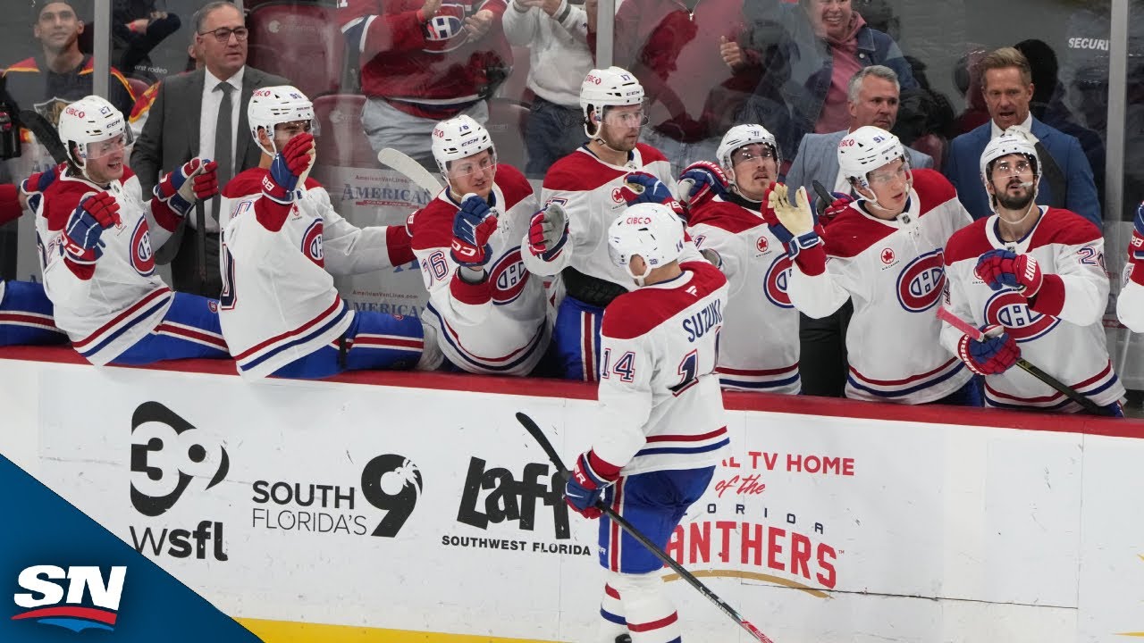 Canadiens' Suzuki and Kapanen Score Two Great, Quick Goals Vs. Hurricanes