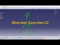 CATIA V5 Sketcher Exercise 23 | Guitar Shape Tutorial | Advanced Sketch Practice
