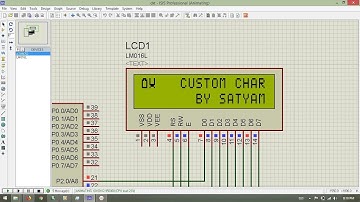 How to display Custom Char and String In 16x2 LCD - 8051