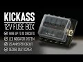 KickAss 10-Way Blade Fuse Box with LED Indicator System