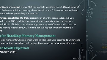 How Does Spark Handle Out-of-Memory Errors with Cached Data?