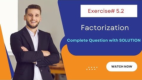 Chapter 5 (Factorization)Exercise 5.2 Part-1(Q#1,2,3)#class9maths #chapter5 #exercise2#factorization