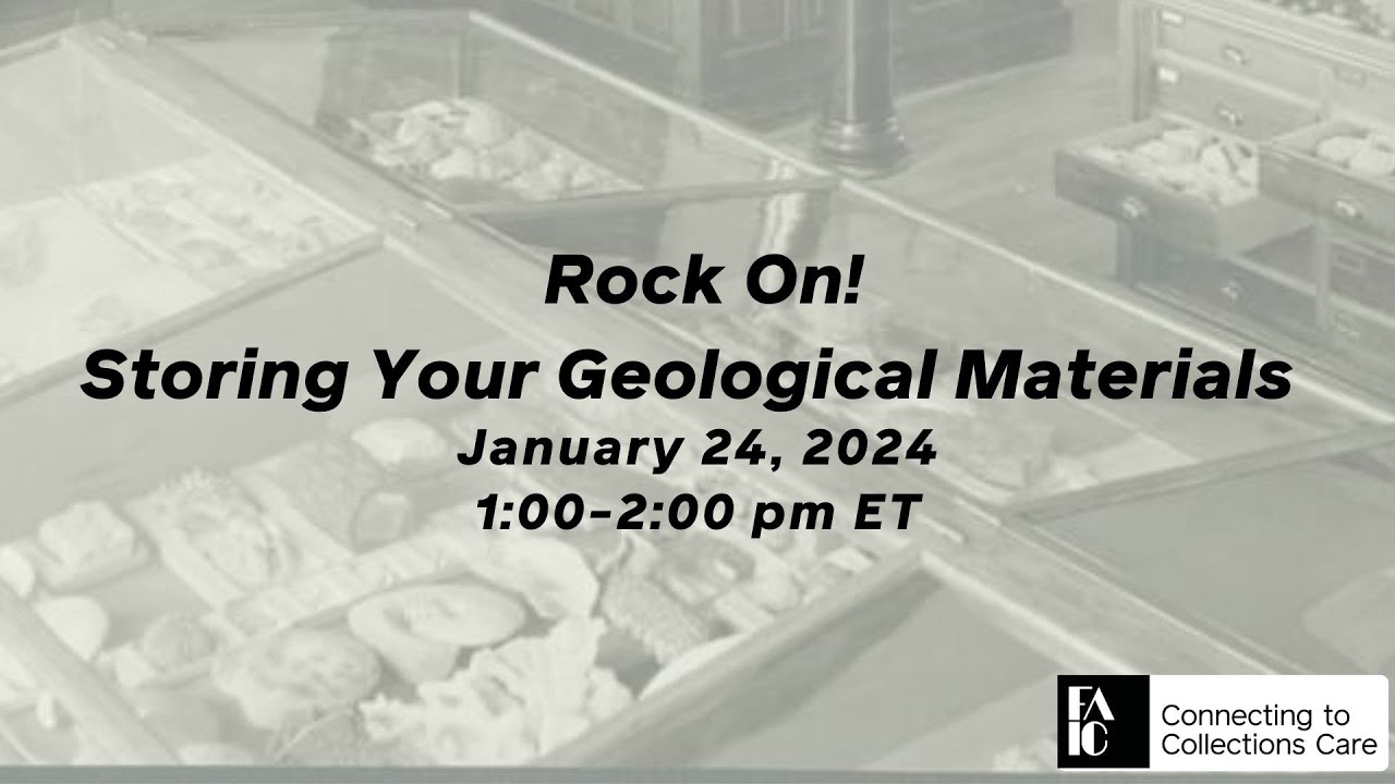 C2C Care Rock On! Storing Your Geological Materials - YouTube