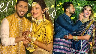 Gauahar Khan And Zaid Darbar Cute And Lovely Moment At Wedding Mehndi Ceremony