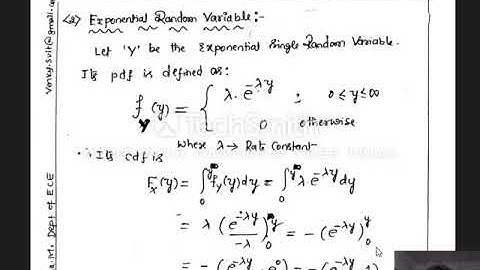 Module_1: Uniform, Exponential and Gaussian Random Variables (CDF and PDF)