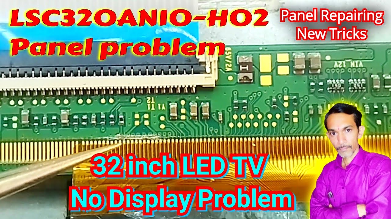 LSC320AN10-H02 Panel Repair | Ckv line short remove with latest trick | Led tv display problem