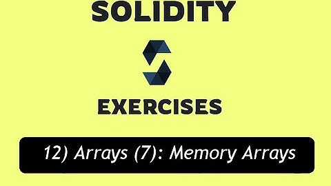 12- Array Exercise 7: Memory Arrays