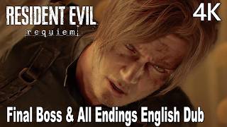 Resident Evil 9 Requiem Final Boss & All Endings English Dub 4K