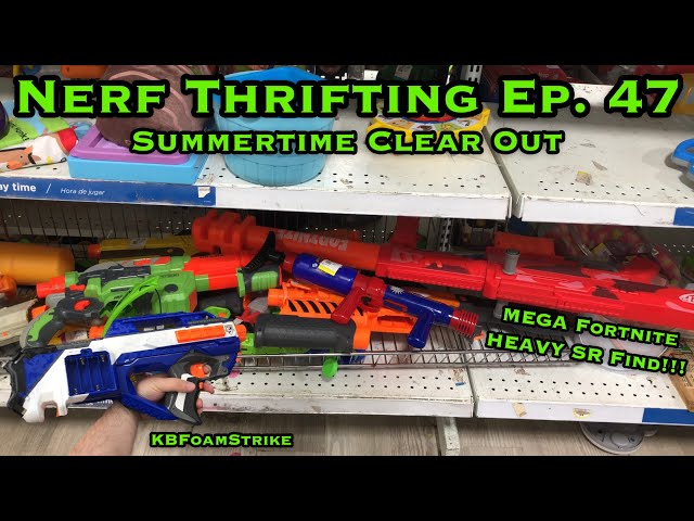 KBFoamStrike's NERF THRIFTING Vlog EP. 47: Summertime Blaster Clear Out class=