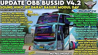 UPDATE 😱 OBB BUSSID V4.2 SOUND HINO JET DARAT FULL BASURI | Real Mirip Ets2 | Bussid