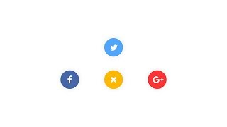 Social Share Button with Cool Animation HTML5 - CSS3 - jQuery