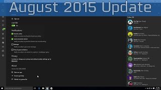 Xbox One - August 2015 Update Preview [HD 1080P/60FPS]