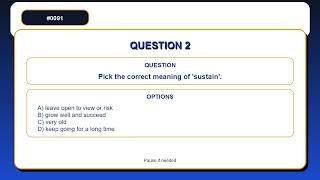 Vocabulary Builder | Choose the best definition of 'specific'. A) move c… | English Words Practice