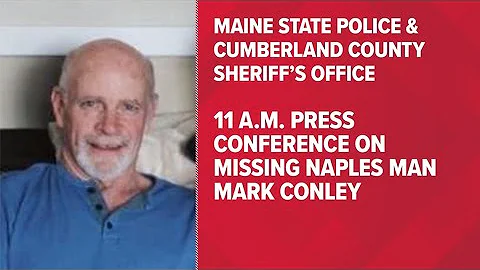Press conference on missing Naples man Mark Conley