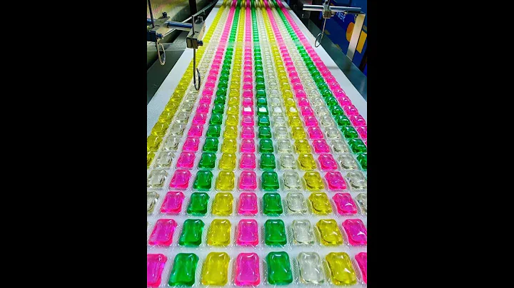 Laundry liquid capsules packaging machine with low...