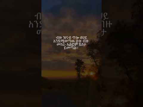 ብዙ ዝናብ ጥሎ ፀሀይ እንደሚወጣ ሁሉ ብዙ መከራ አልፎ ደስታ ይመጣል