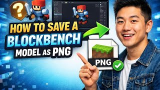 How to SAVE a Blockbench MODEL as PNG (Step by Step)