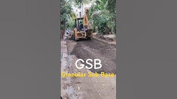 GSB Granular Sub Base  #gsb #roadconsturction #concreteroad