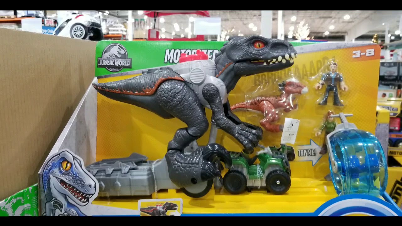 imaginext walking indoraptor gift set